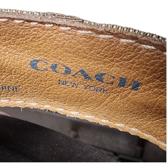 Coach Wedge Thong Sandals Jaden Size 10 Y2K Brown - Picture 10 of 10